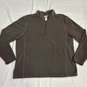 Avalanche Men's Dark Brown quarter zip pullover size large